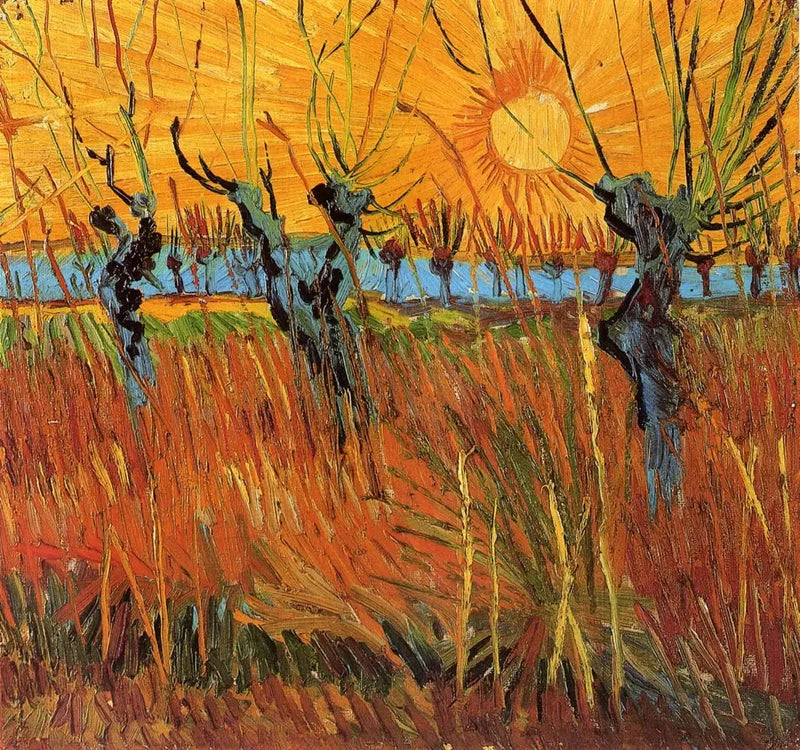 Salix vid solnedgången - Vincent van Gogh