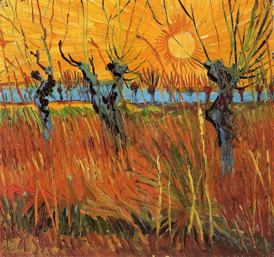 Salix vid solnedgången - Vincent van Gogh
