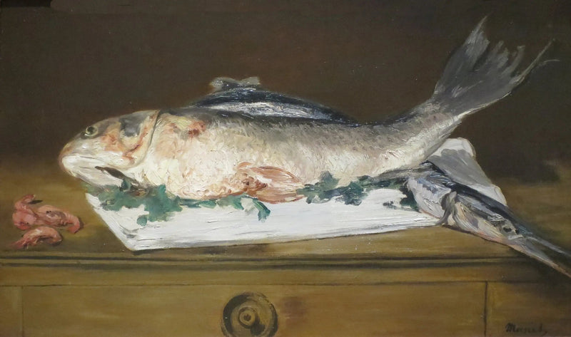 Lax, gädda, räkor - Édouard Manet
