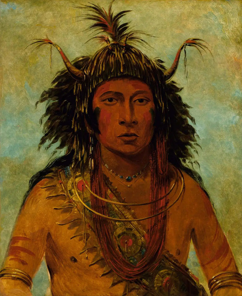 Say-say-gon, Hagelstorm, Krigshövding - George Catlin