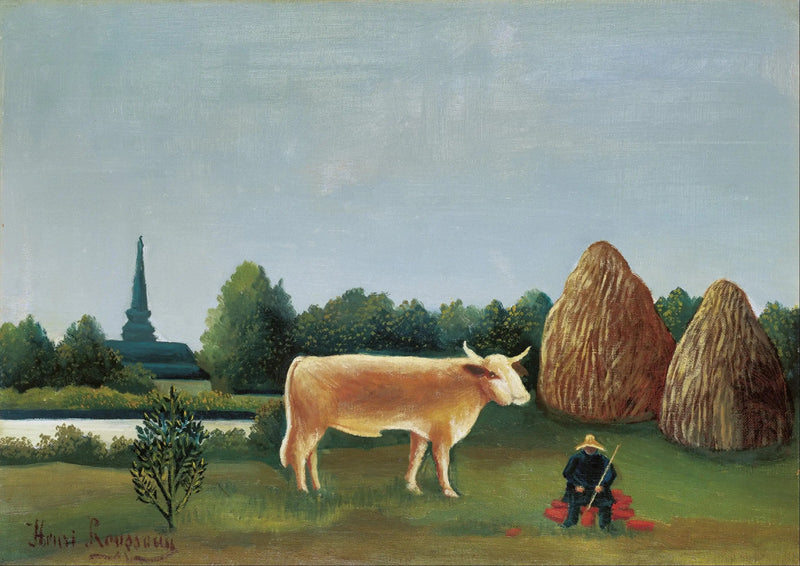Scen i Bagneux, i utkanten av Paris - Henri Rousseau