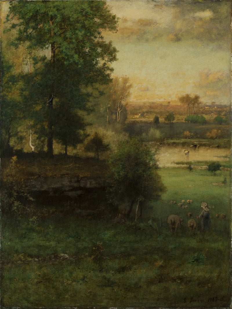 Scen i Durham, en idyll - George Inness