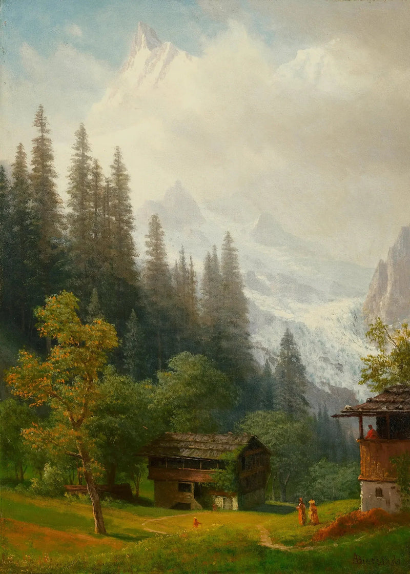 Alpinskildring - Albert Bierstadt