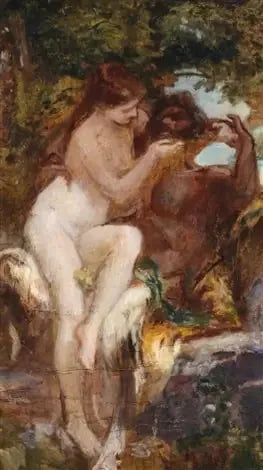 Kärleksscen - Franz von Stuck