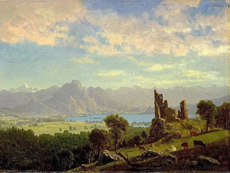 Scen i Tyrol - Albert Bierstadt