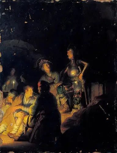 Biblisk nattscen - Rembrandt