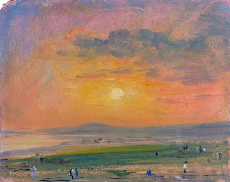 Scène côtière à Brighton soirée - John Constable - Alpha Reproduction