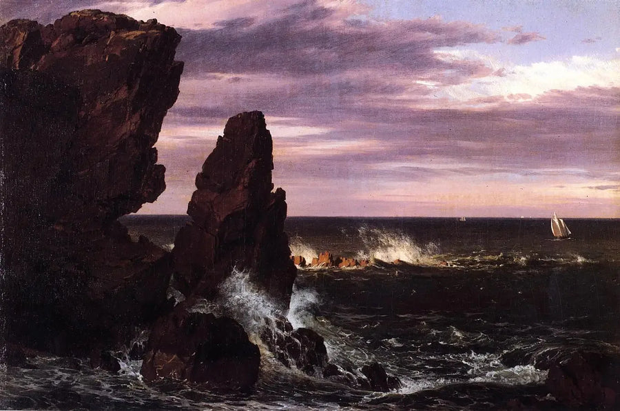 Scène côtière - Frederic Edwin Church image 1 reproduction réalisée par Alpha Reproduction