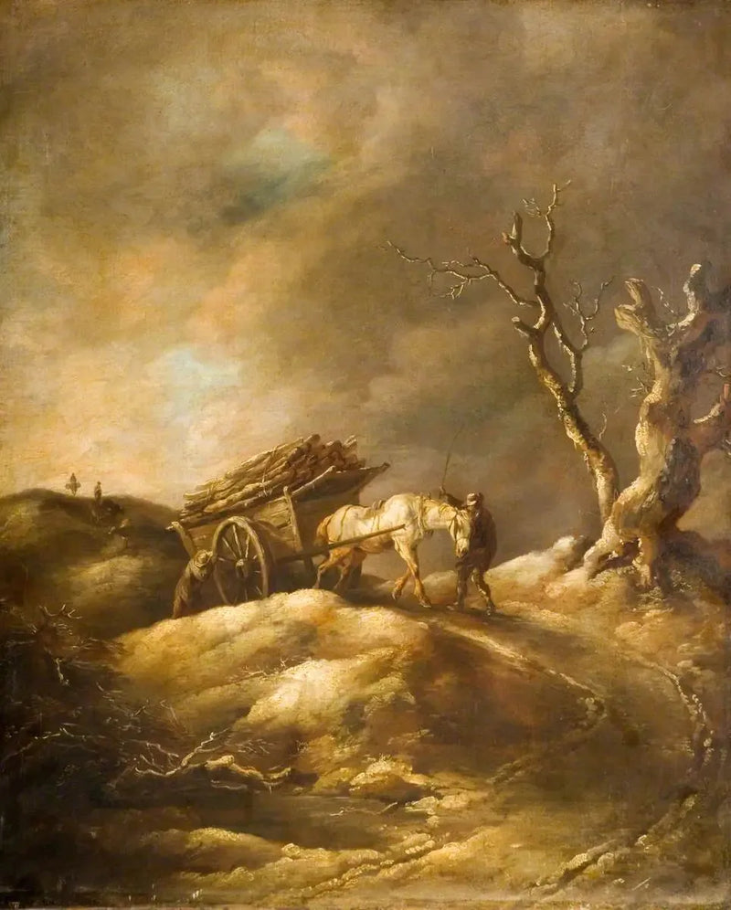 Vinterscen med häst och vagn - Thomas Gainsborough