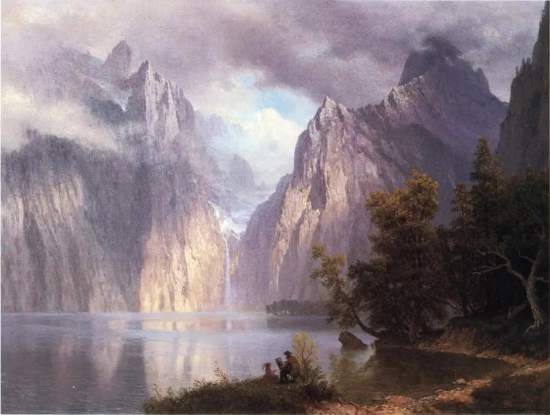 Scen i Sierra Nevada - Albert Bierstadt