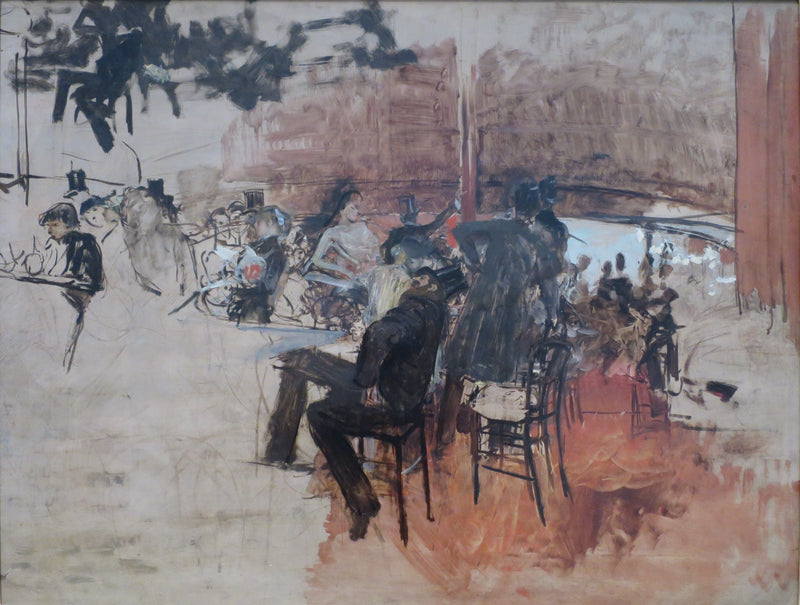 scen av café - Giovanni Boldini