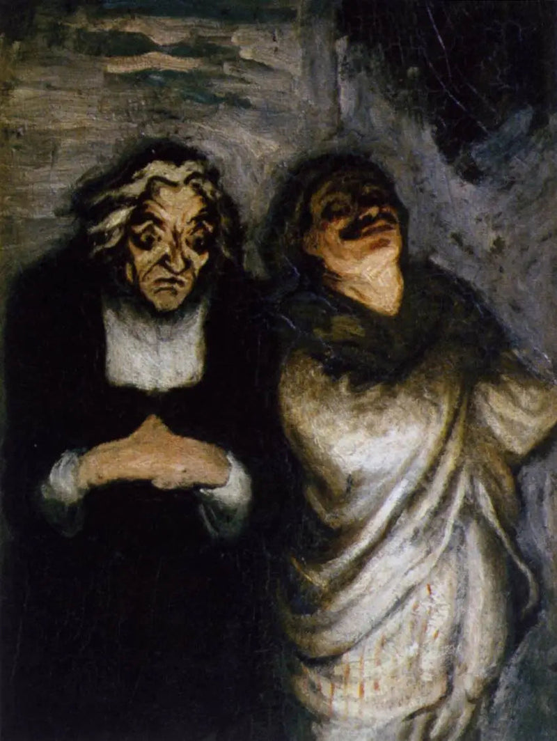 Komediscen - Honoré Daumier