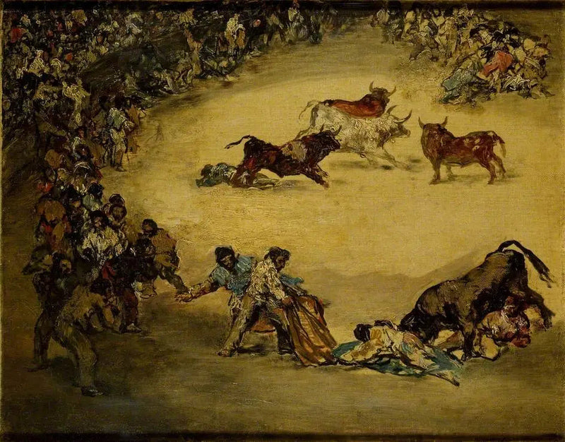 Tjurfäktning: Diversión de España - Francisco de Goya