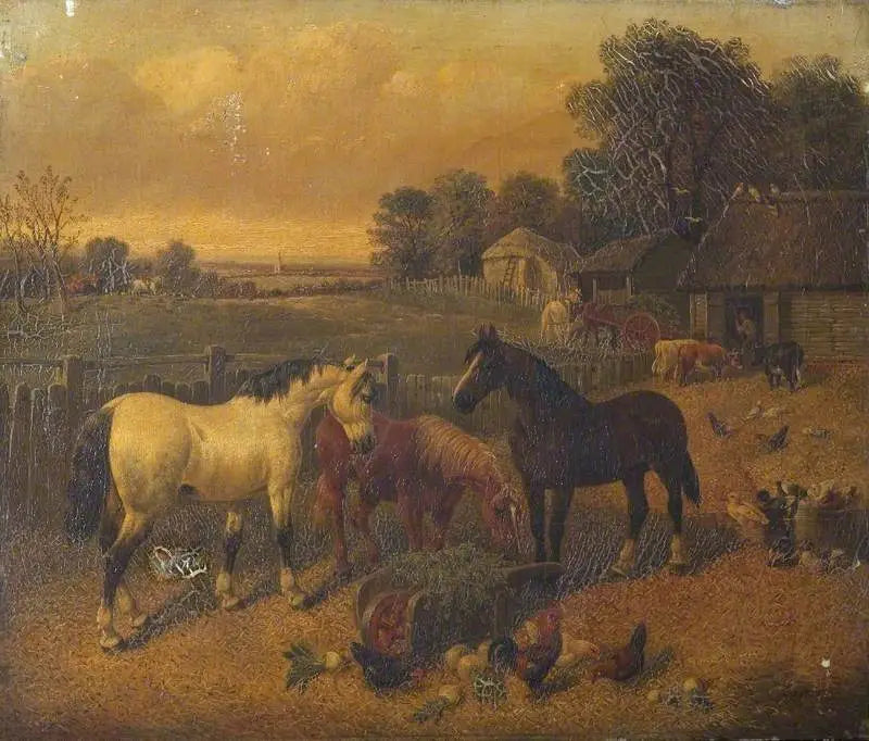 Scène de ferme - John Frederick Herring Sr. - Alpha Reproduction
