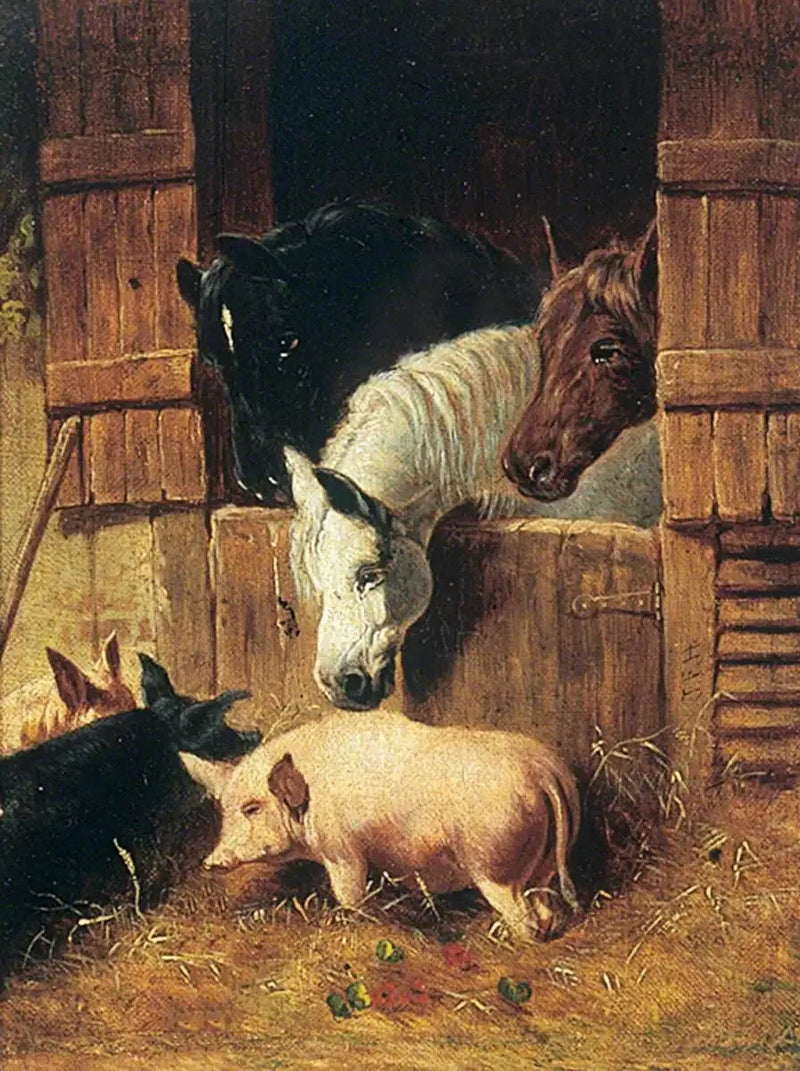 Gårdsscen - John Frederick Herring, Sr.