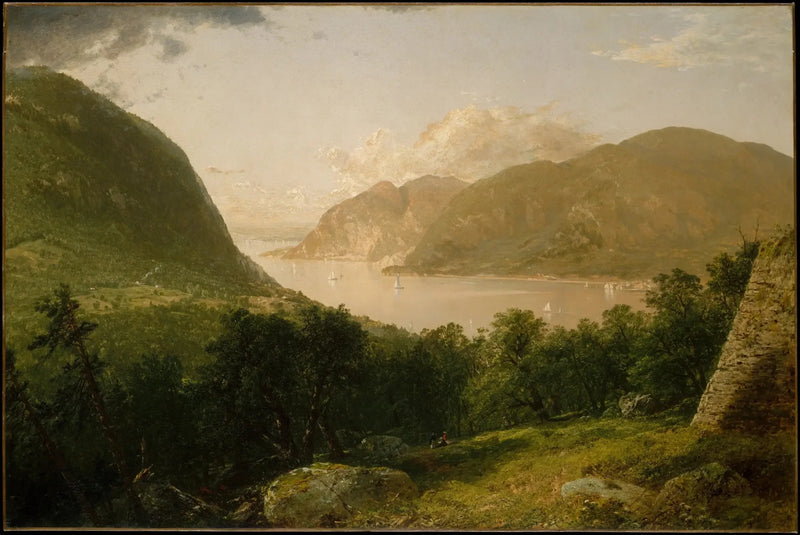 Hudsonfloden scen - John Frederick Kensett