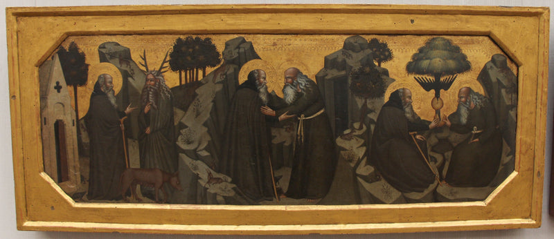 Paul de Thèbes och Antony Abate - Bartolo di Fredi livsscen