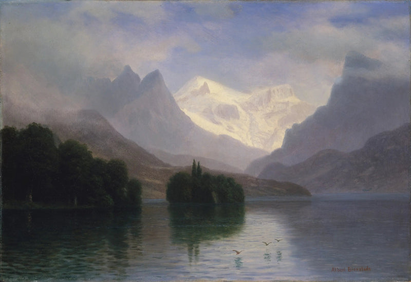 Bergsscen - Albert Bierstadt