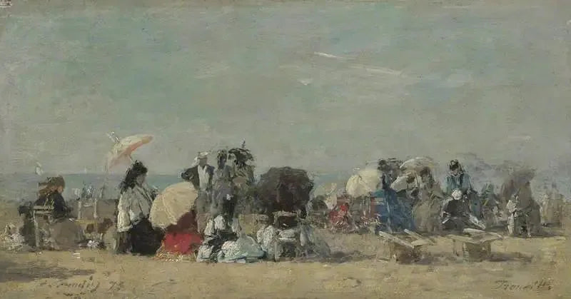 Strandscen, Trouville - Eugène Boudin