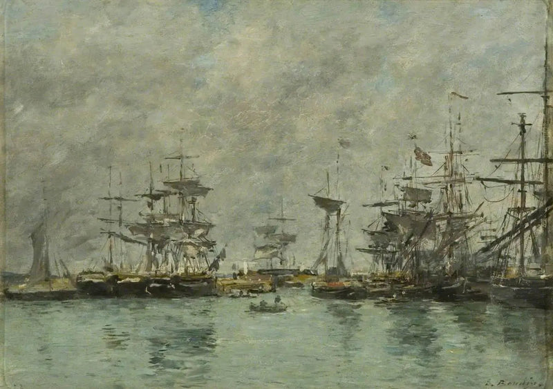 Hamnscen - Eugène Boudin