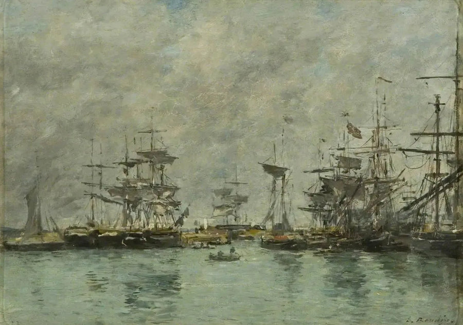 Hamnscen - Eugène Boudin