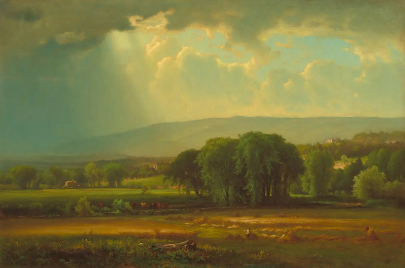 Skördescen i Delaware-dalen - George Inness