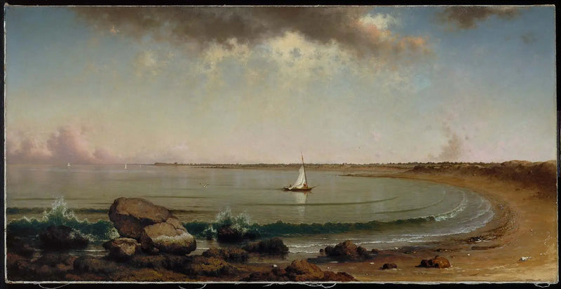 Strandscen: Point Judith - Martin Johnson Heade