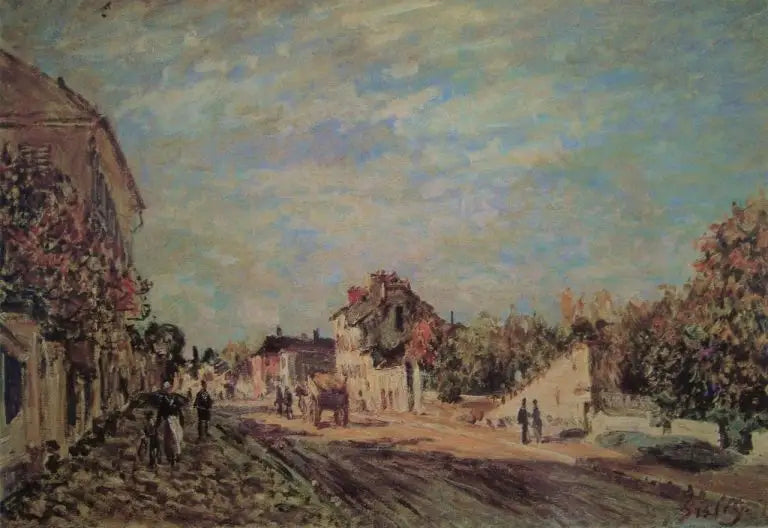 Gatumotiv i Marly - Alfred Sisley