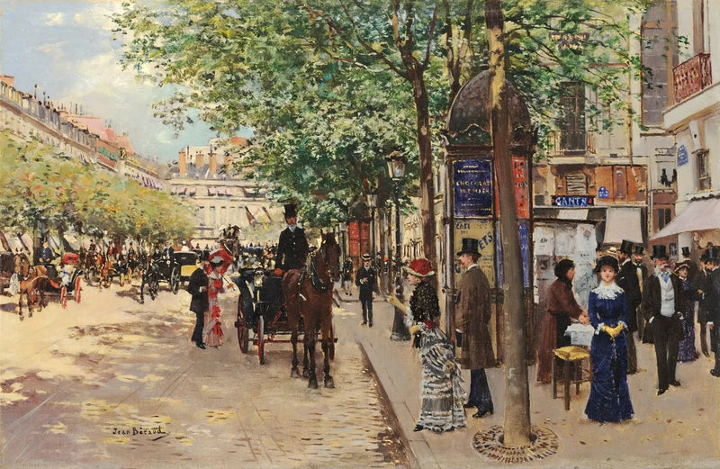 Parisisk gatuscene - Jean Béraud
