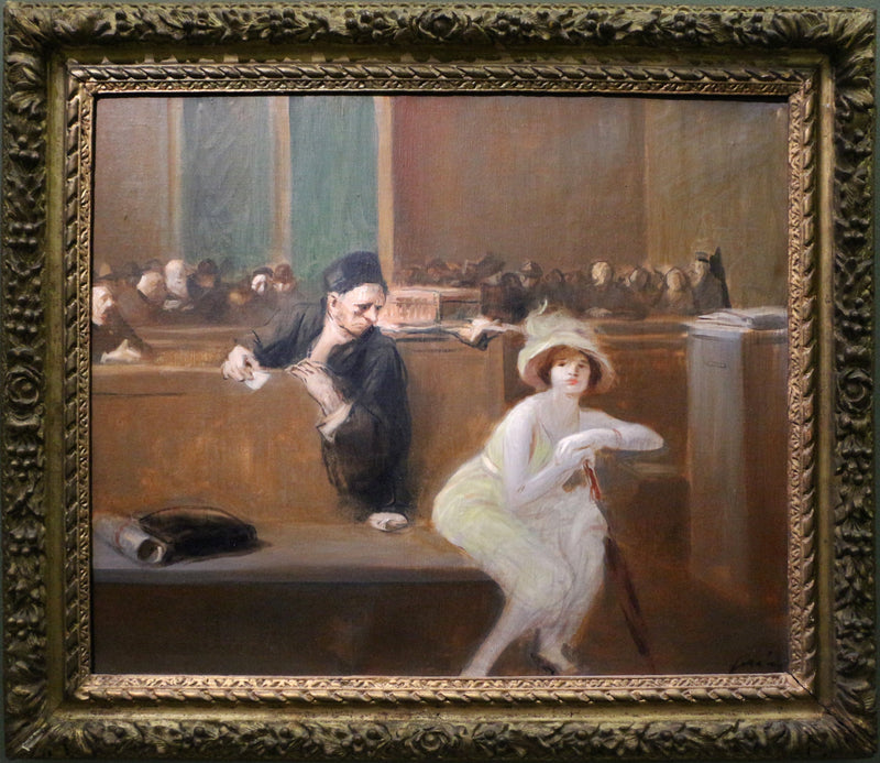 Rättssalsscen - Jean-Louis Forain
