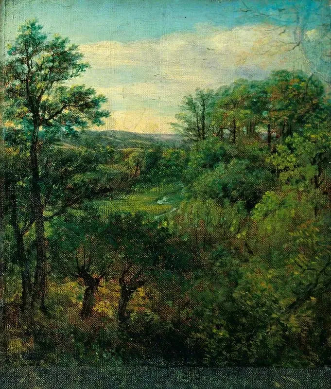 Dalsscen med träd - John Constable