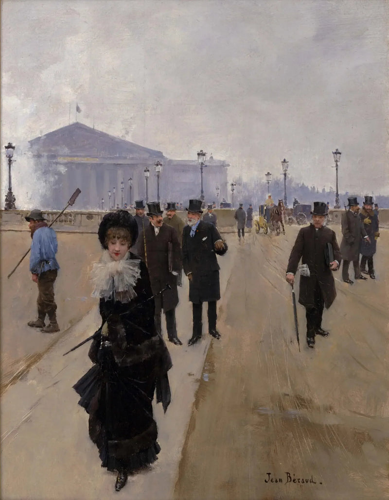 Scen från Concorde-platsen - Jean Béraud