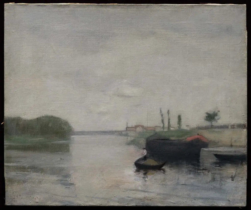 Kanalscen - John Henry Twachtman