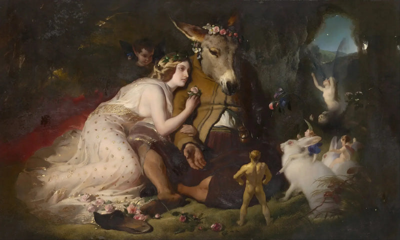 Scen av En midsommarnattsdröm - Edwin Henry Landseer