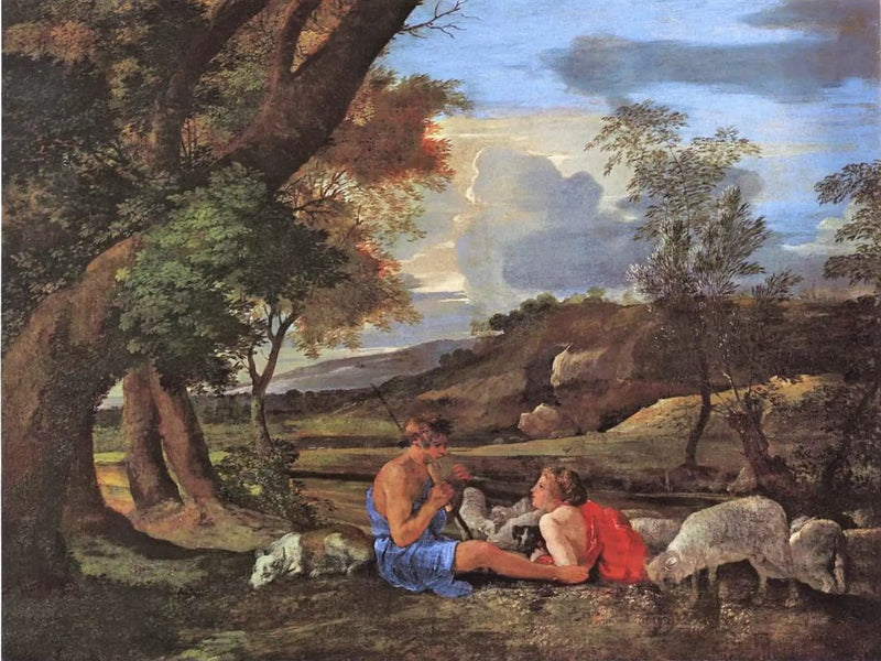 Pastoralt motiv - Nicolas Poussin