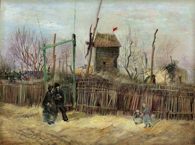 Gatuscen i Montmartre - Vincent van Gogh