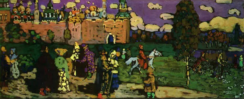 Rysk scen - Vassily Kandinsky