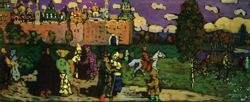 Rysk scen - Vassily Kandinsky