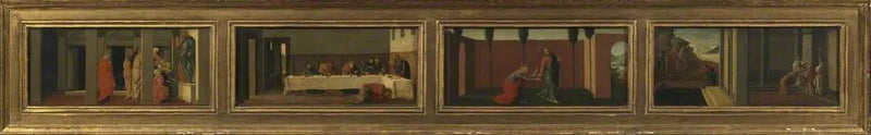 Scener ur Marie-Madeleines liv: modern kopia efter Sandro Botticelli (fyra predellpaneler) - Sandro Botticelli