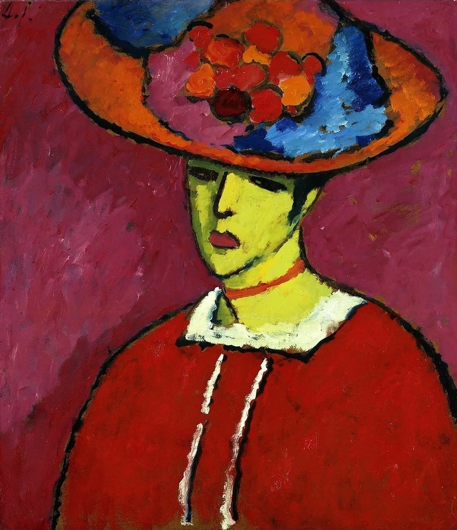 Schokko med bredkantig hatt - Alexej von Jawlensky