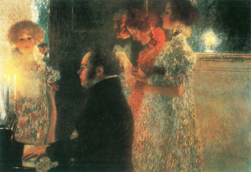 Schubert vid pianot II - Gustav Klimt
