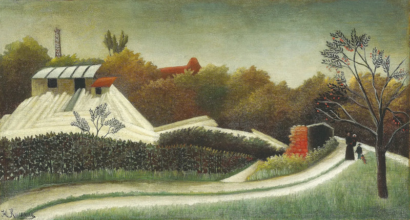 Skogshantering, förort till Paris - Henri Rousseau