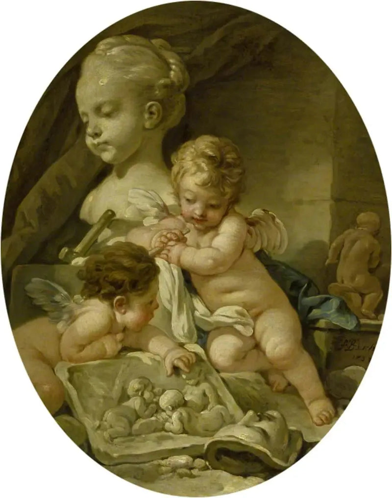 Skulptur (Les Arts) - François Boucher