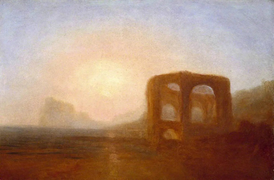 Kustlandskap med ruin, troligen Baiae-bukten - J. M. W. Turner