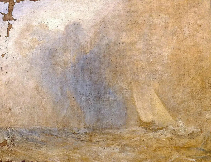 Havslandskap med en Yatch (?) - J. M. W. Turner