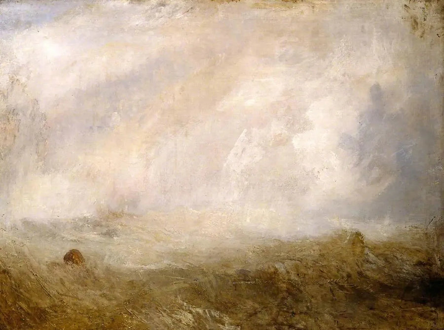 Havslandskap med boj - J. M. W. Turner