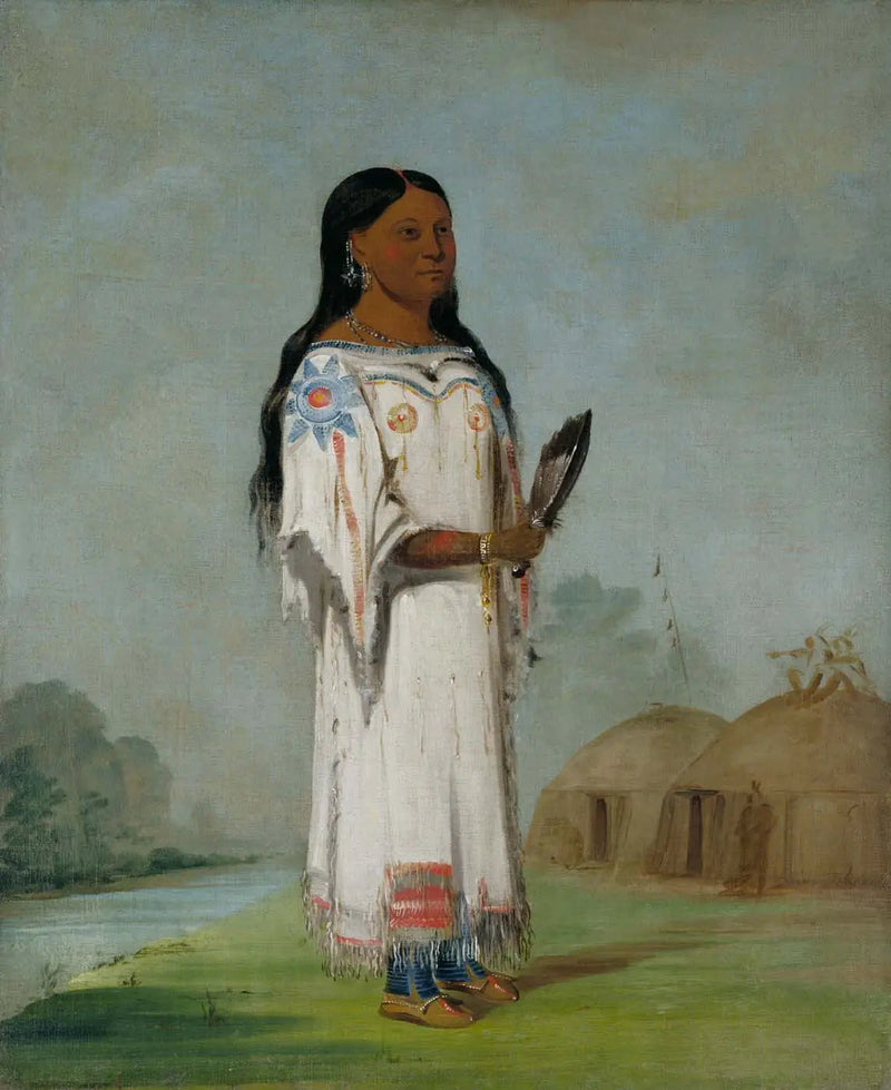 Seet-sé-be-a, Mitt på dagen, en vacker flicka - George Catlin