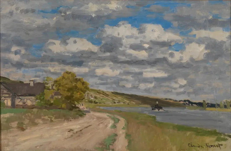 Seine nära dess mynning, Honfleur W115 - Claude Monet