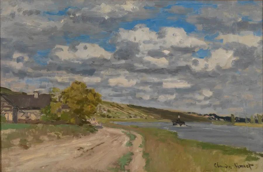 Seine nära dess mynning, Honfleur W115 - Claude Monet