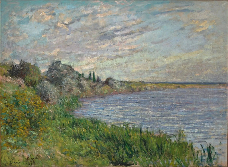 Seine nära Vétheuil W477 - Claude Monet